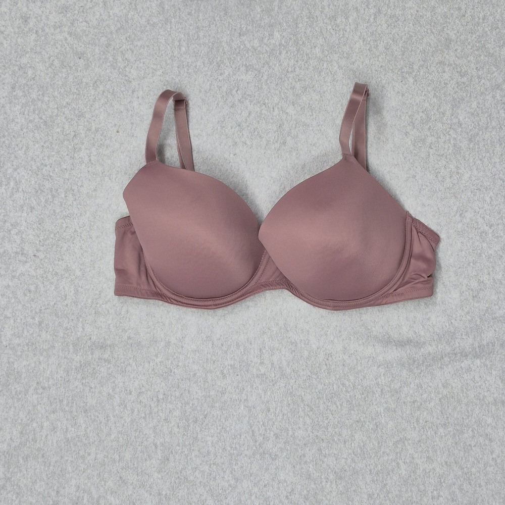 Victoria's Secret PINK Women‎ Bra 36D Mauve T Shirt Underwired Lightly Lined